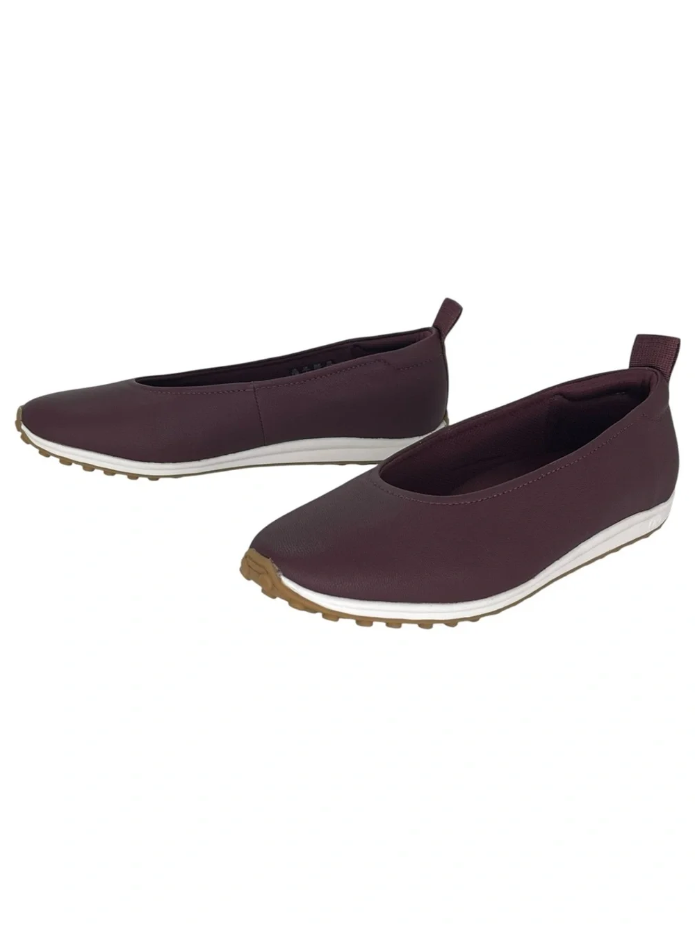 Naturalizer Carla Wine Leather Womens Loafers Size 7.5M